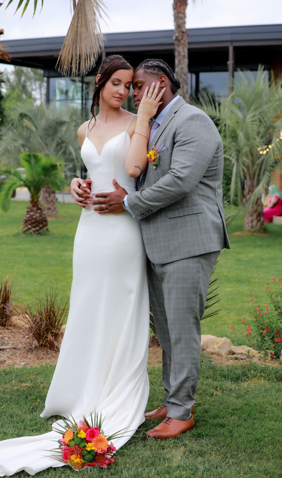 Marina and Anthony at their wedding in Toulouse