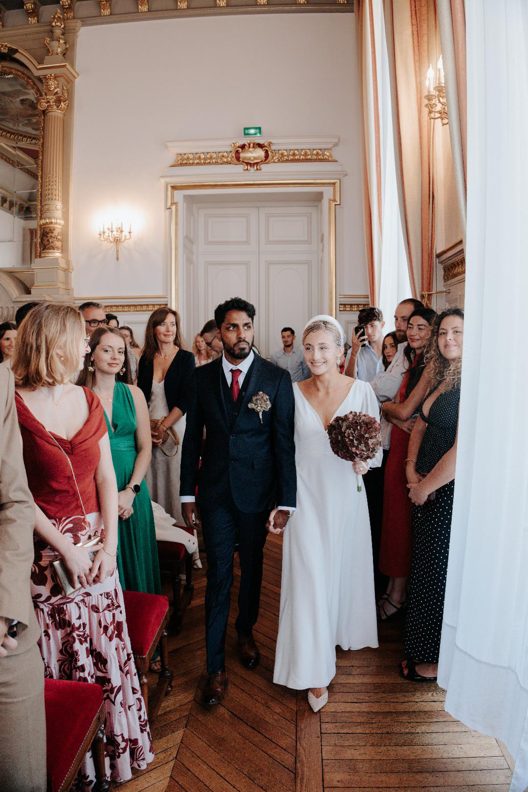 Farhaaz and Esther at their wedding in Limoges